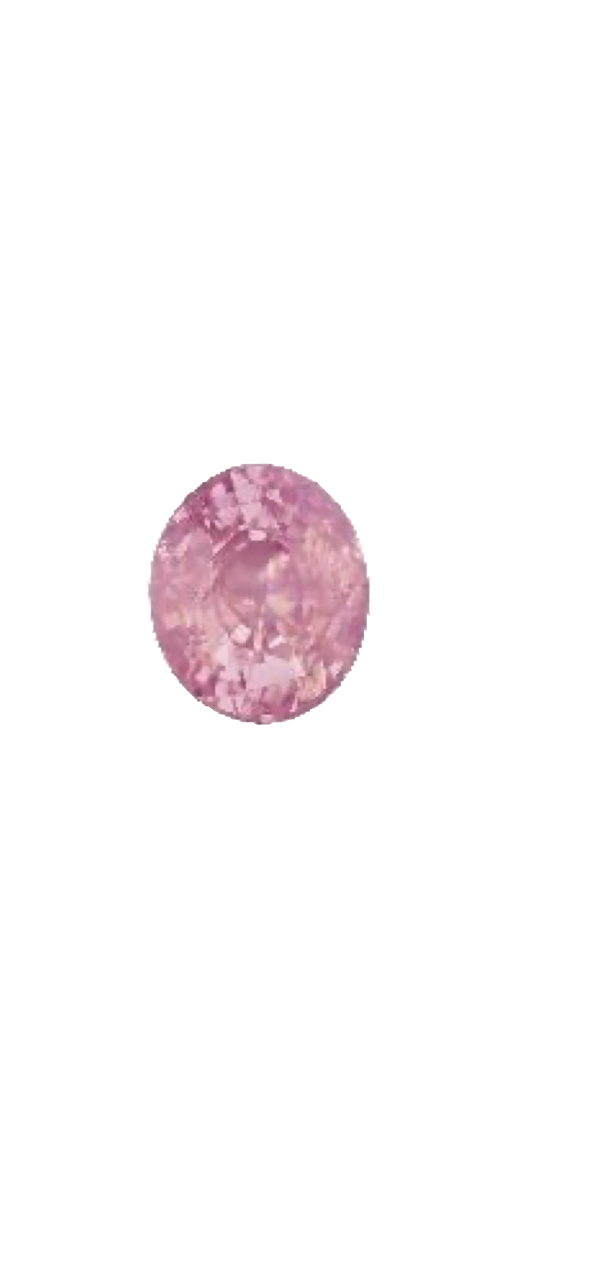 Untreated pink sapphire with opalescence, 4.14 cts