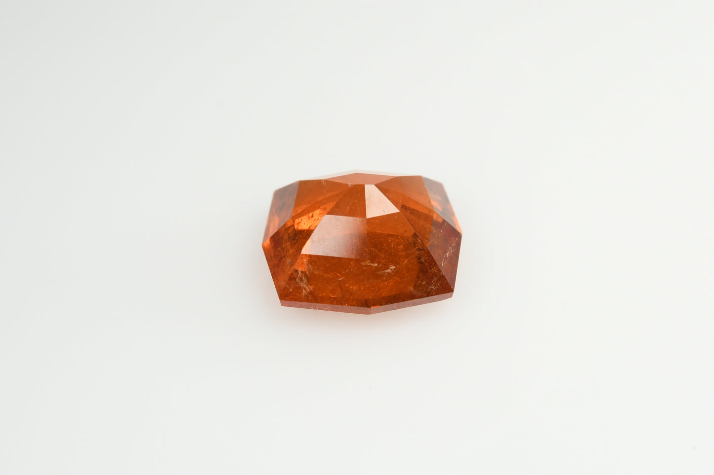 Faceted spessartite orange garnet 4.8 ct
