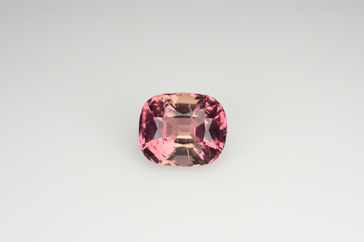 Faceted orange pink tourmaline 3.1 ct