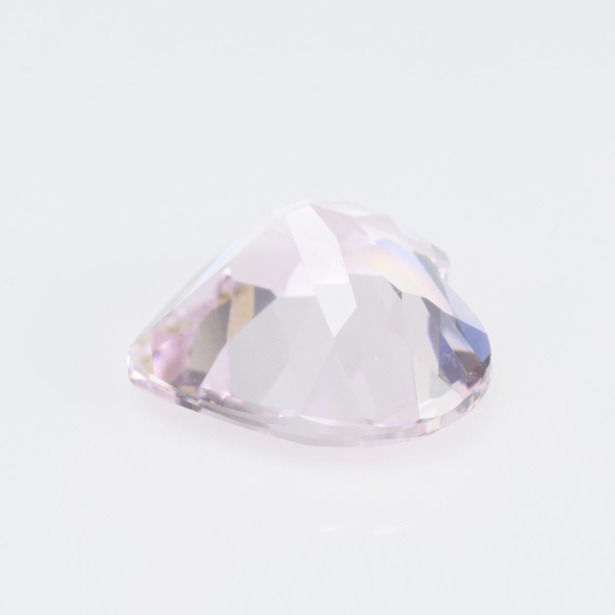 1 carat, Faceted pink morganite heart shape