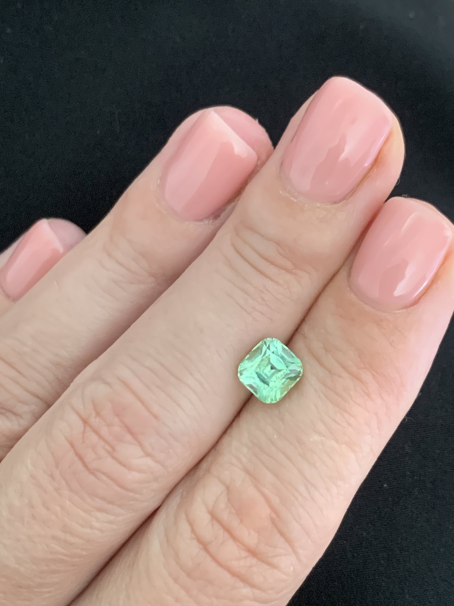 1.72 cts, Faceted mint green tourmaline