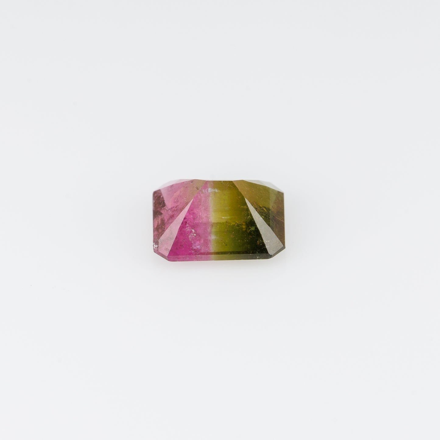 0.51 ct, Faceted bi-color tourmaline