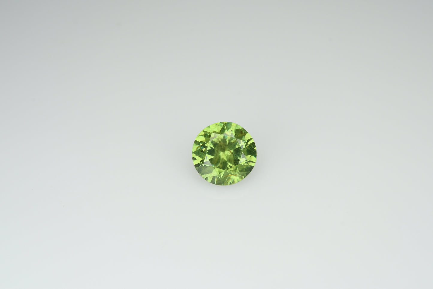 Faceted demantoid garnet 0.46 ct