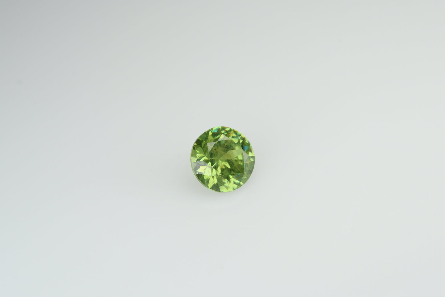 Faceted demantoid garnet 0.46 ct