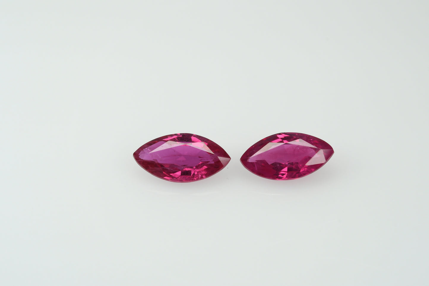 Faceted marquis ruby 0.87 ct