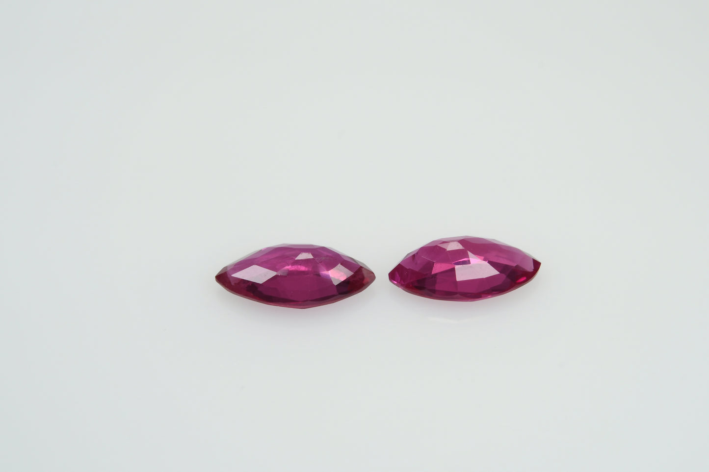 Faceted marquis ruby 0.87 ct