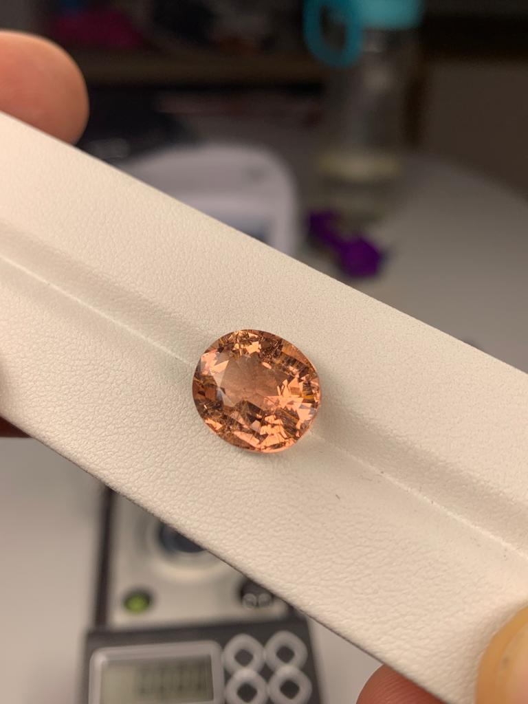 Peach color tourmaline 8,4 ct