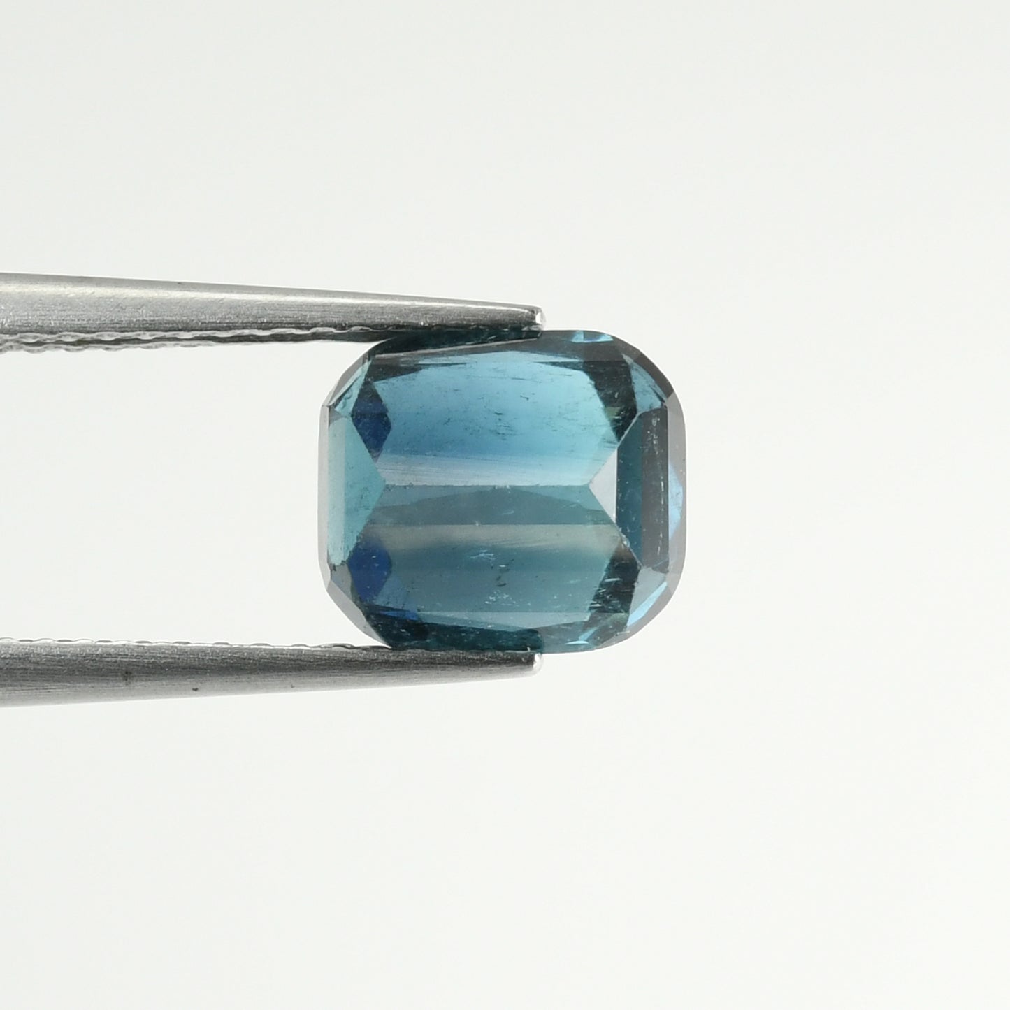 Rare color faceted indicolite tourmaline, 2.3 CTs