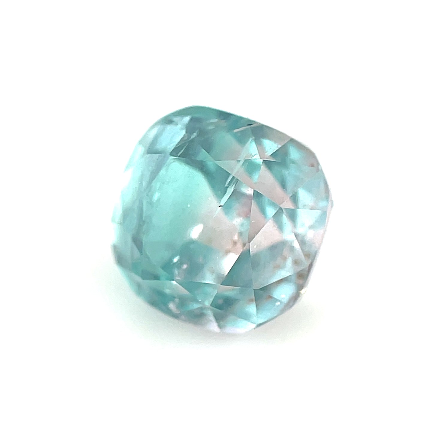 Rare bi color pink blue tourmaline 2.856 ct