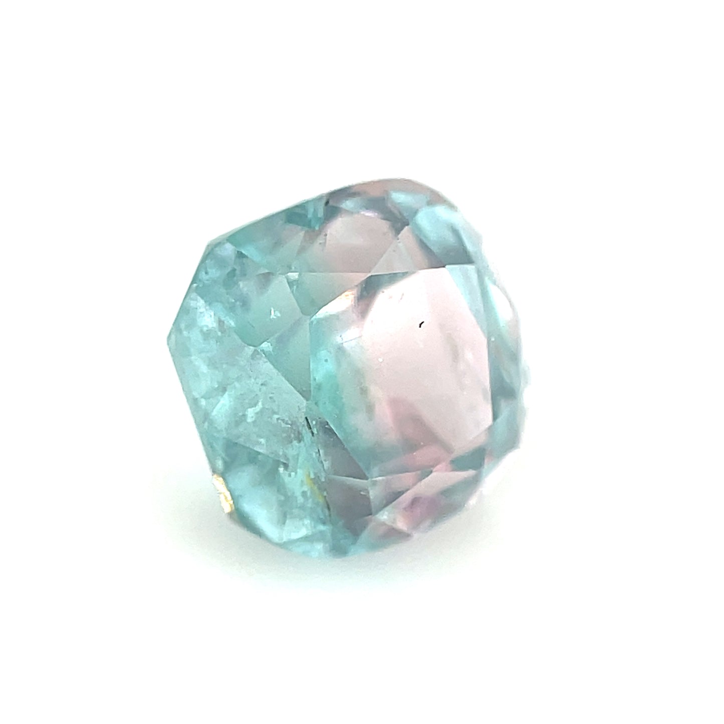 Rare bi color pink blue tourmaline 2.856 ct