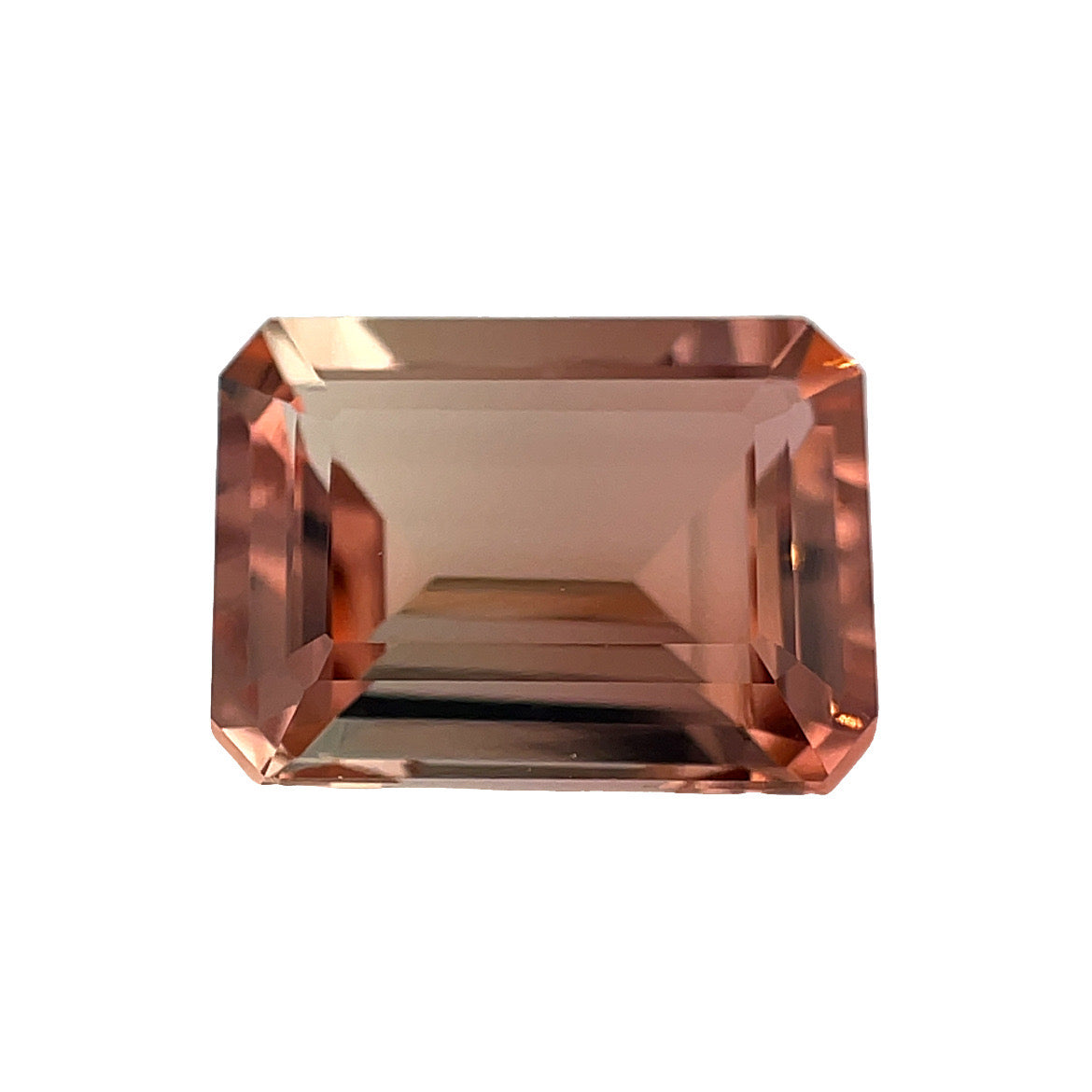 Faceted pinky-peach tourmaline 2.520 ct