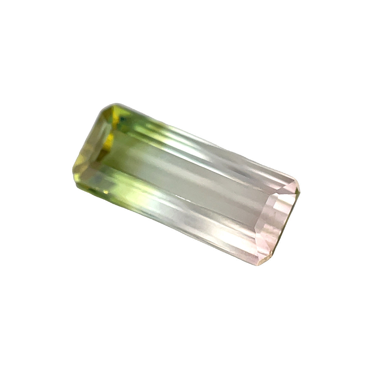 Facetd bi color tourmaline 1.659 ct