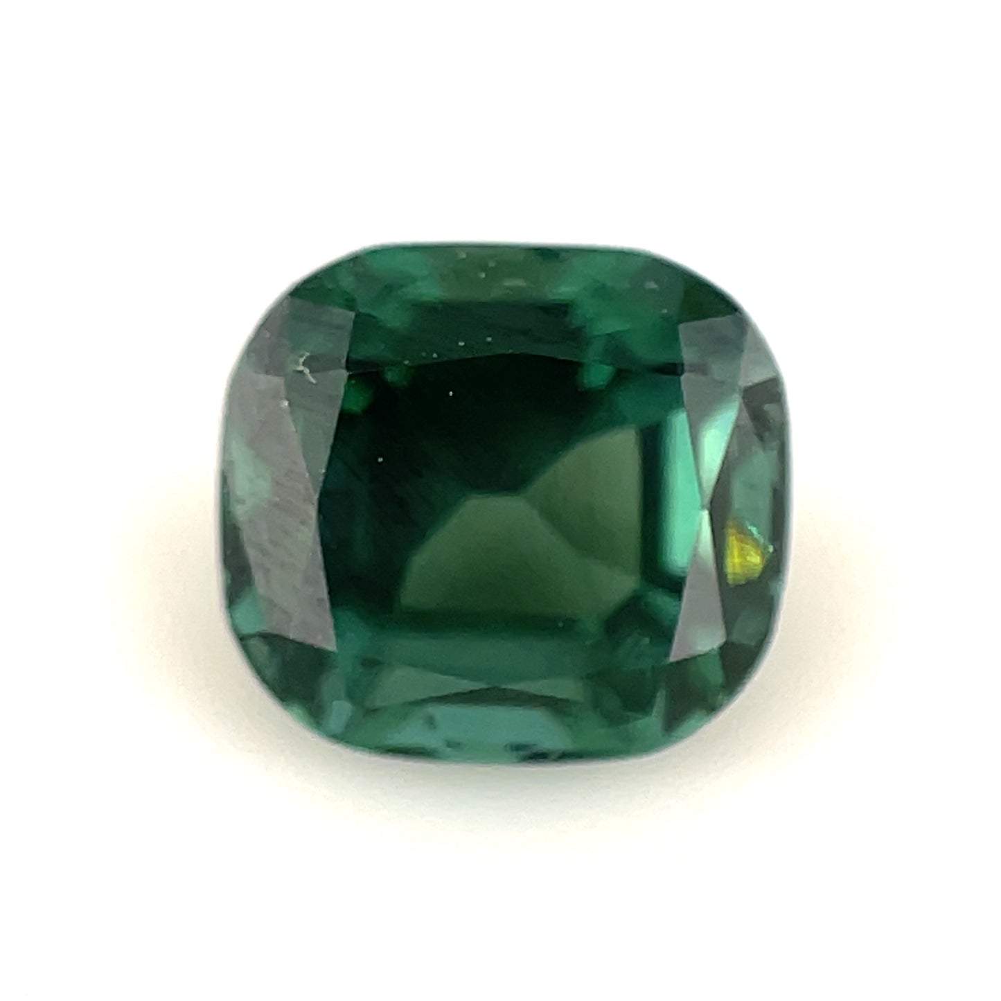 Faceted tourmaline rare green color 1.65 ct