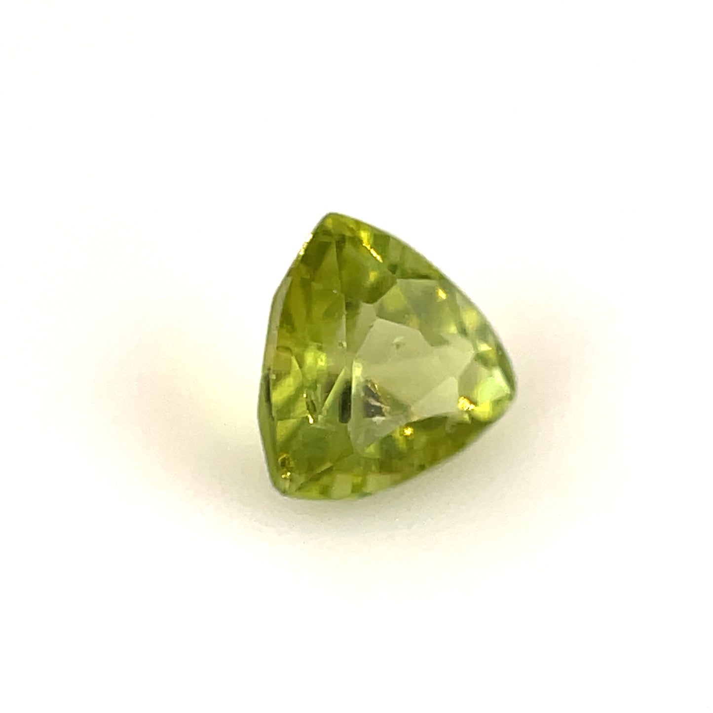 Faceted yellowish green tourmaline 0.65 ct