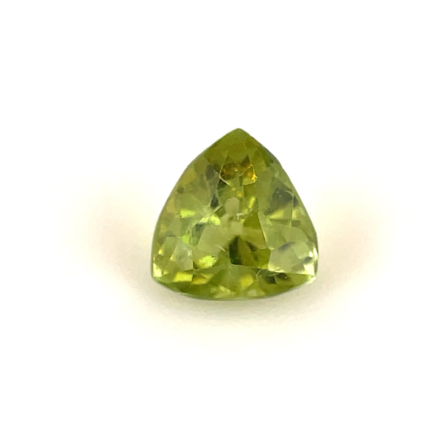 Faceted yellowish green tourmaline 0.65 ct