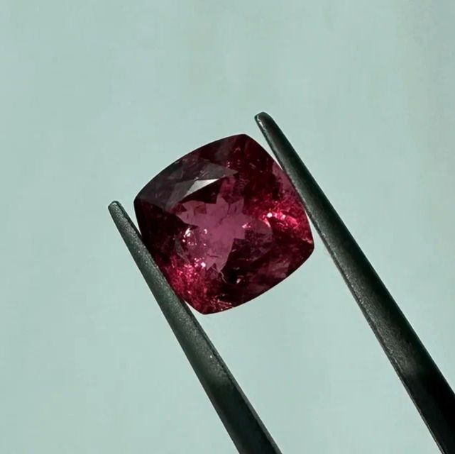 Faceted Rubillite tourmaline