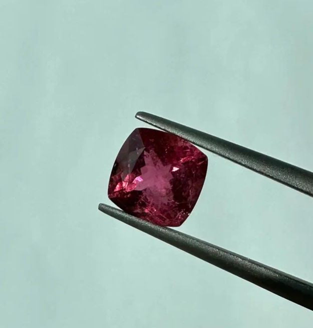 Faceted Rubillite tourmaline