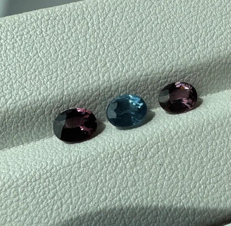 Faceted spinel set 1.34 ct
