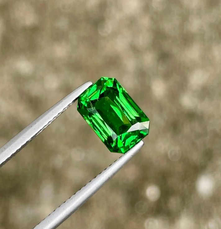 3.57 cts faceted Tsavorite Garnet