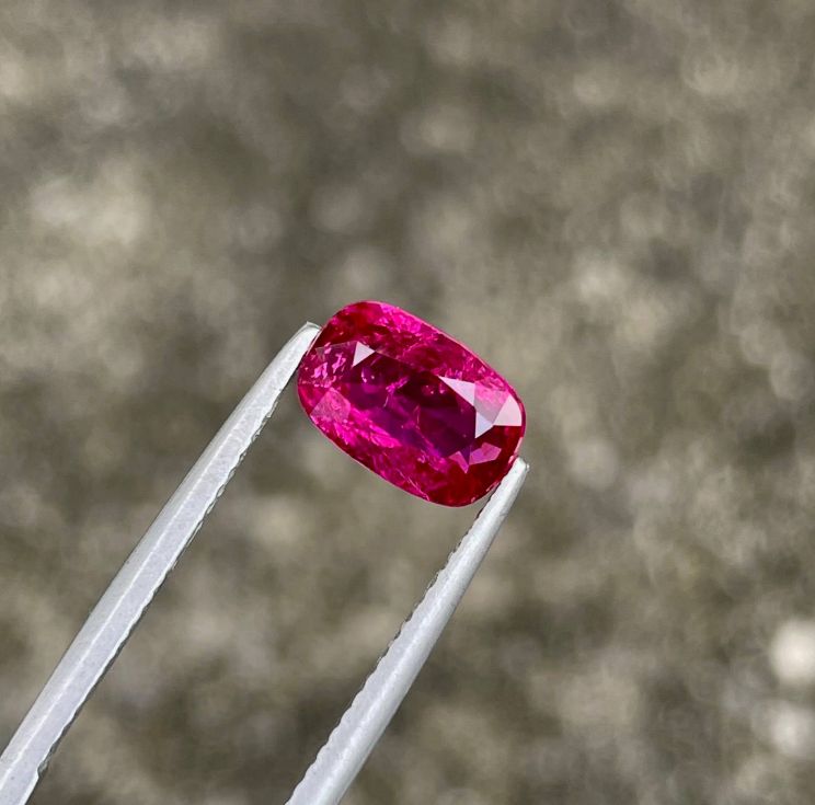 Faceted Pink Ruby, 2.14 ct
