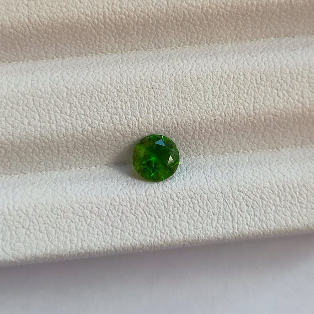 Faceted demantoid 0.65 ct