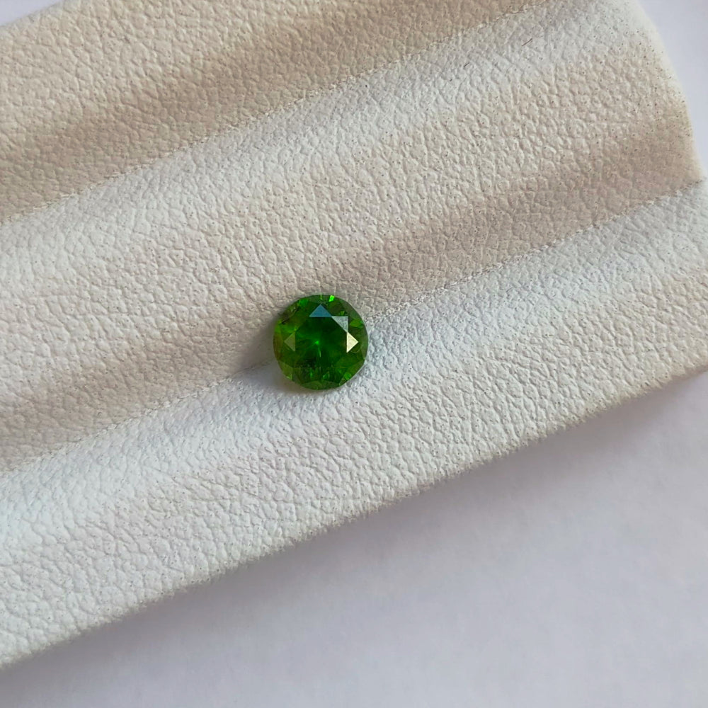 Faceted demantoid 0.65 ct