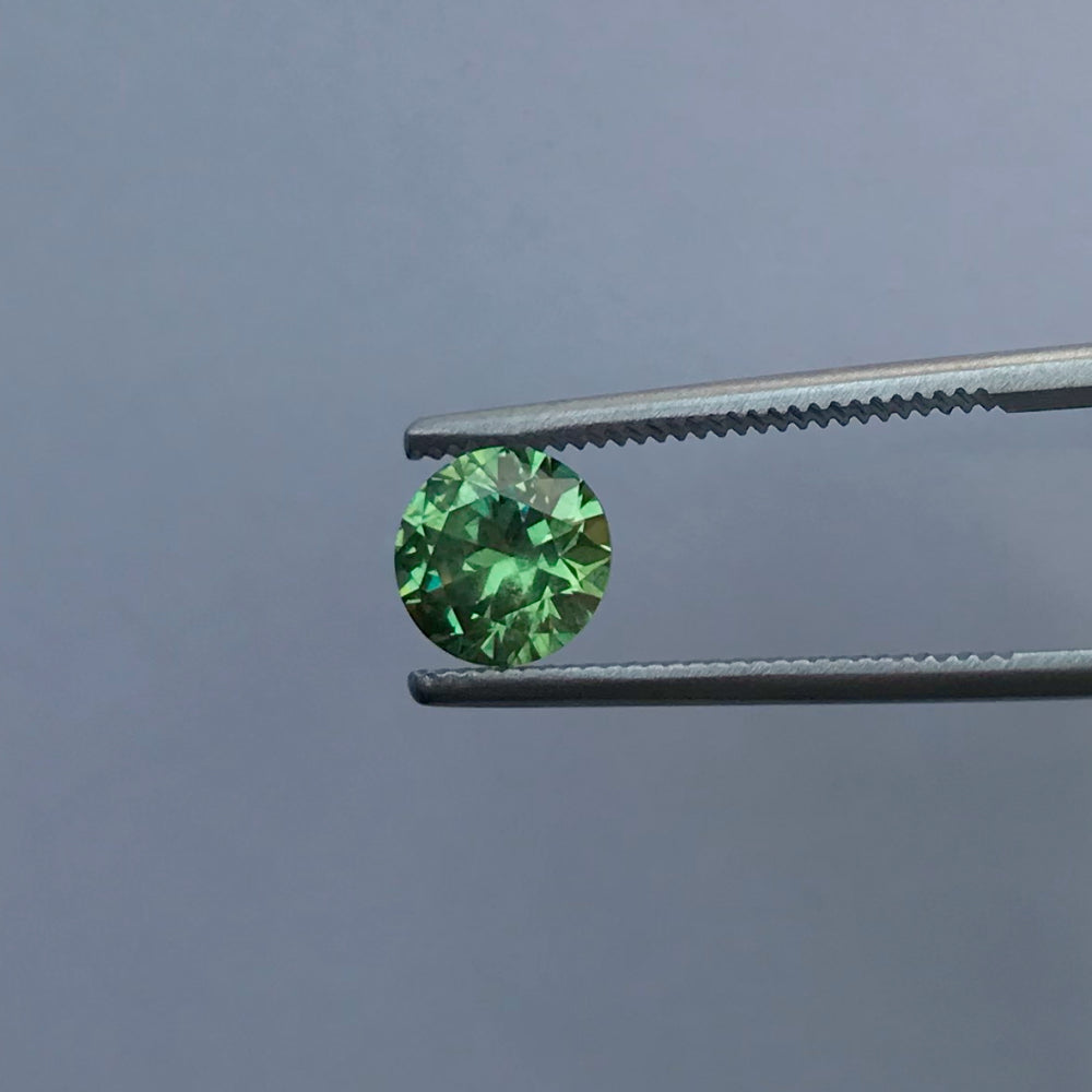 Faceted demantoid garnet 1.25 ct