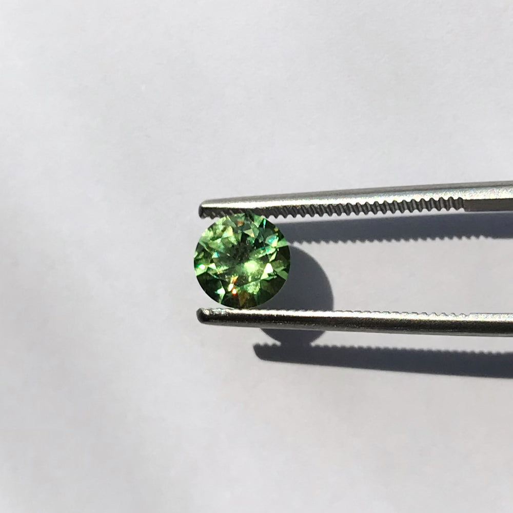 Faceted demantoid garnet 1.25 ct