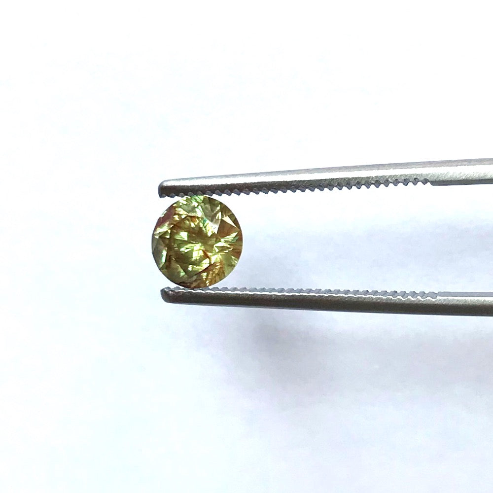 Faceted demantoid garnet 1.08 ct