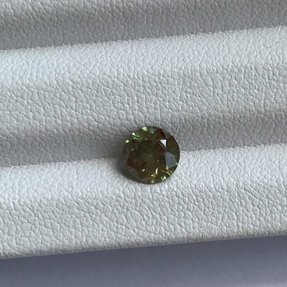 Faceted demantoid garnet 1.08 ct