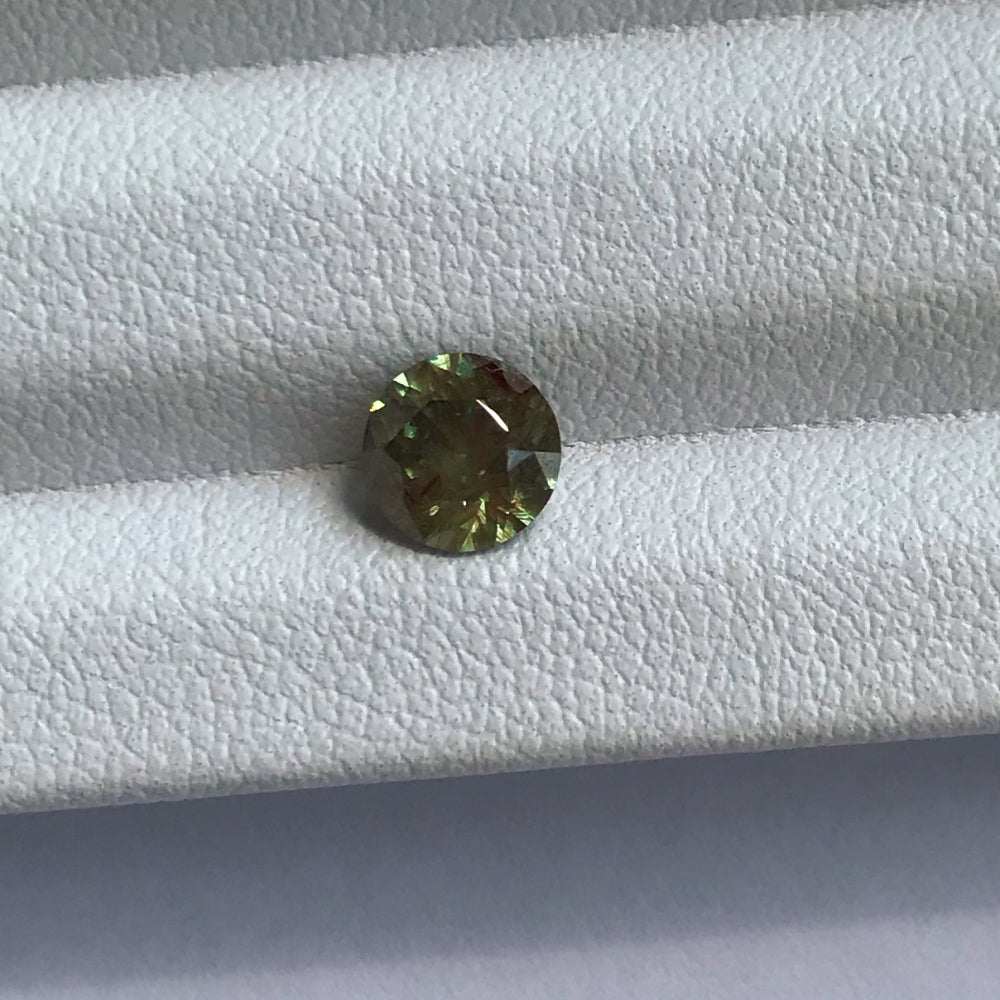 Faceted demantoid garnet 1.08 ct