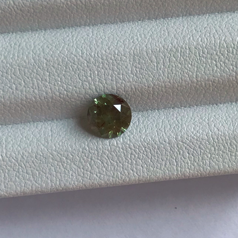 Faceted demantoid garnet 1.08 ct
