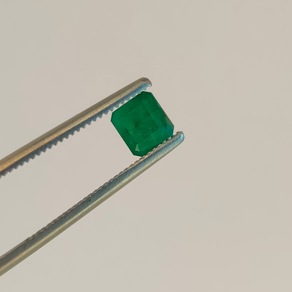Faceted emerald pair 1.35 ct