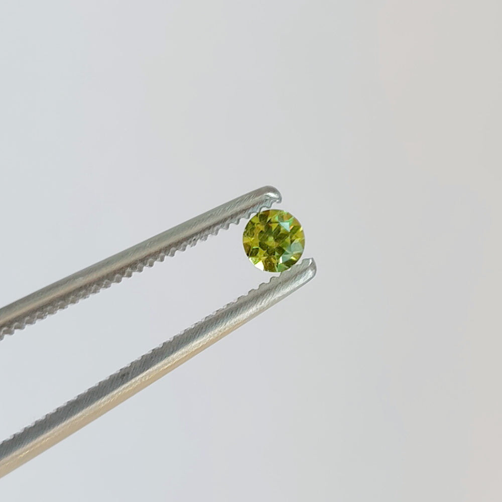 Faceted demantoid pair 0.32 ct