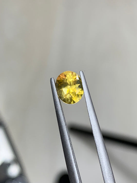 Faceted Beryl heliodor 1.095 ct