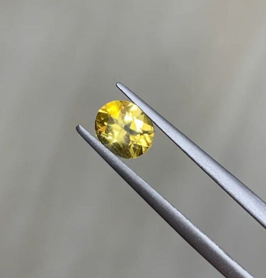 Faceted Beryl heliodor 1.23 ct