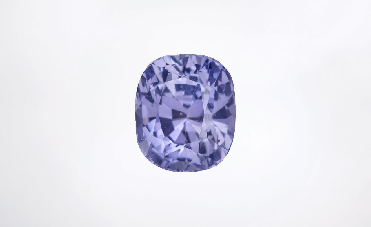 3.16 cts, Untreated violet sapphire with a GIA certificate