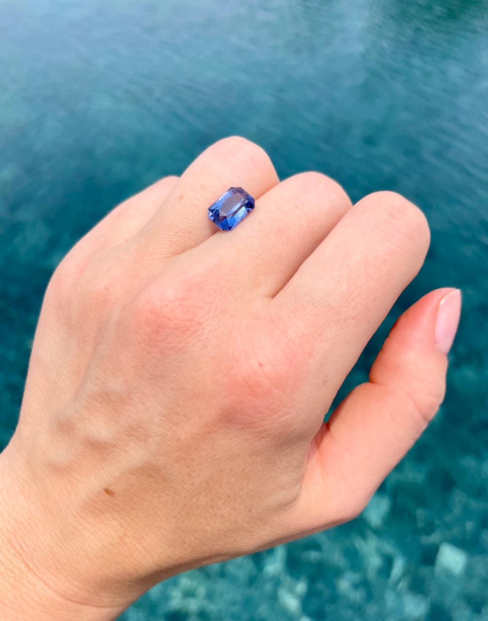 Faceted tanzanite 3 ct