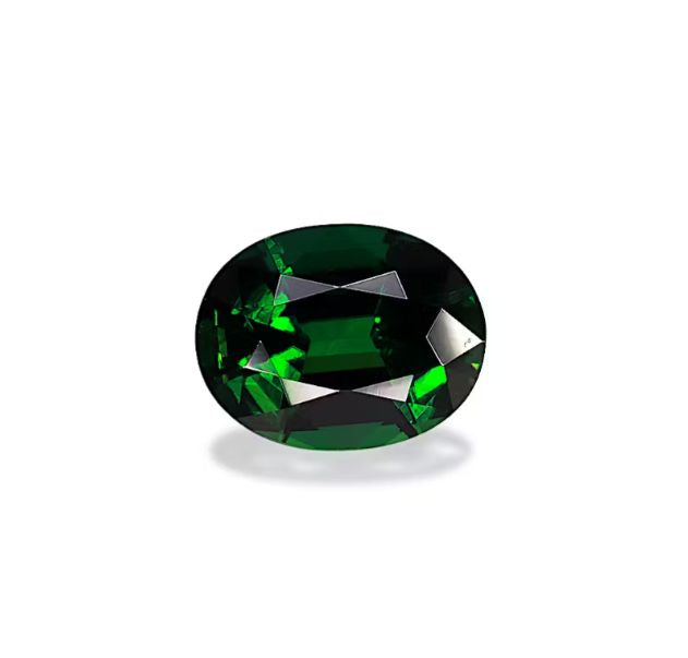 Faceted chrome tourmaline basil green 2.05 ct