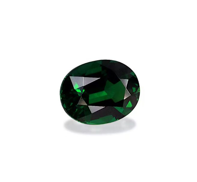 Faceted chrome tourmaline basil green 2.05 ct