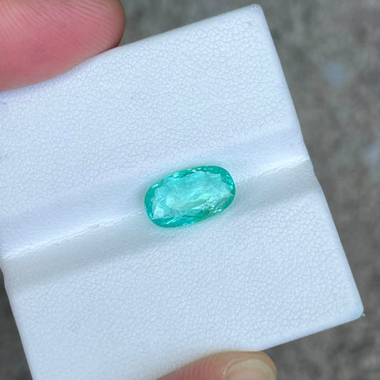 Faceted green Paraiba tourmaline 2.95 ct