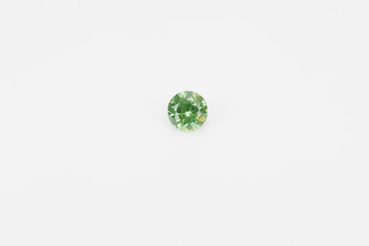 Faceted demantoid garnet, 0.63 ct