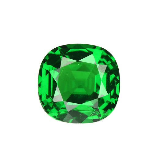 Faceted tsavorite garnet, rare color, master stone 1.04 ct