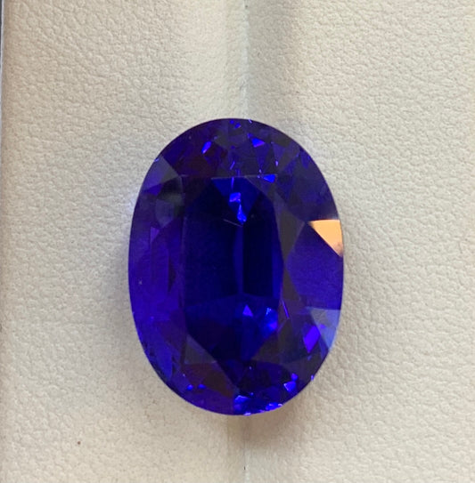 Faceted tanzanite 20+ ct