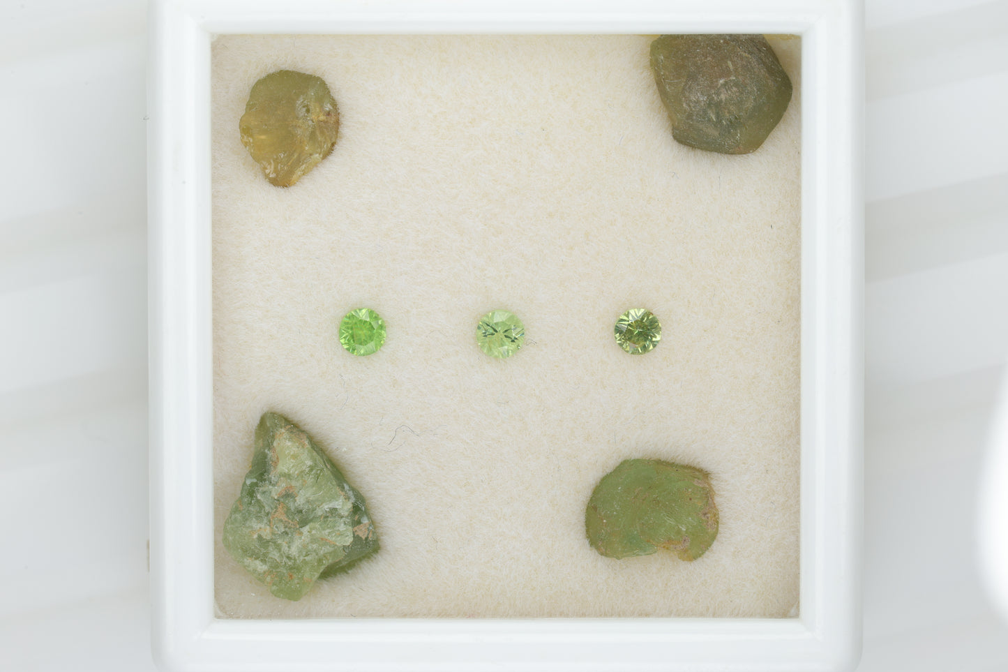 Collectible Russian demantoid set