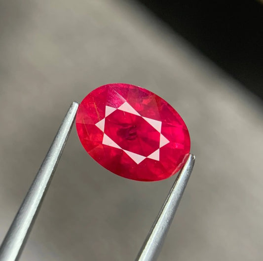3.09 cts, Natural faceted Ruby