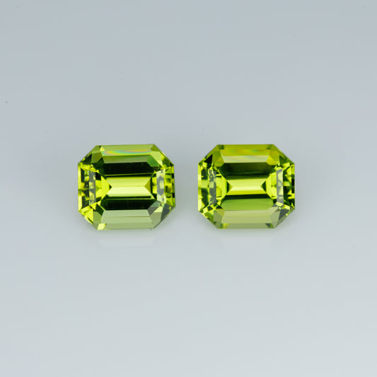 Faceted peridot pair, 2.97 cts
