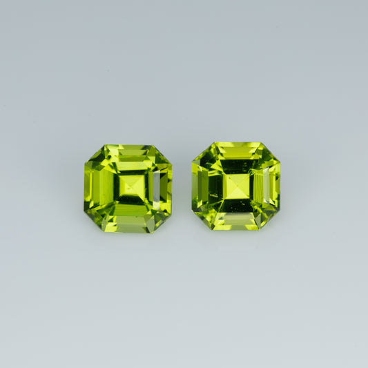 Faceted peridot pair, 2.81 cts
