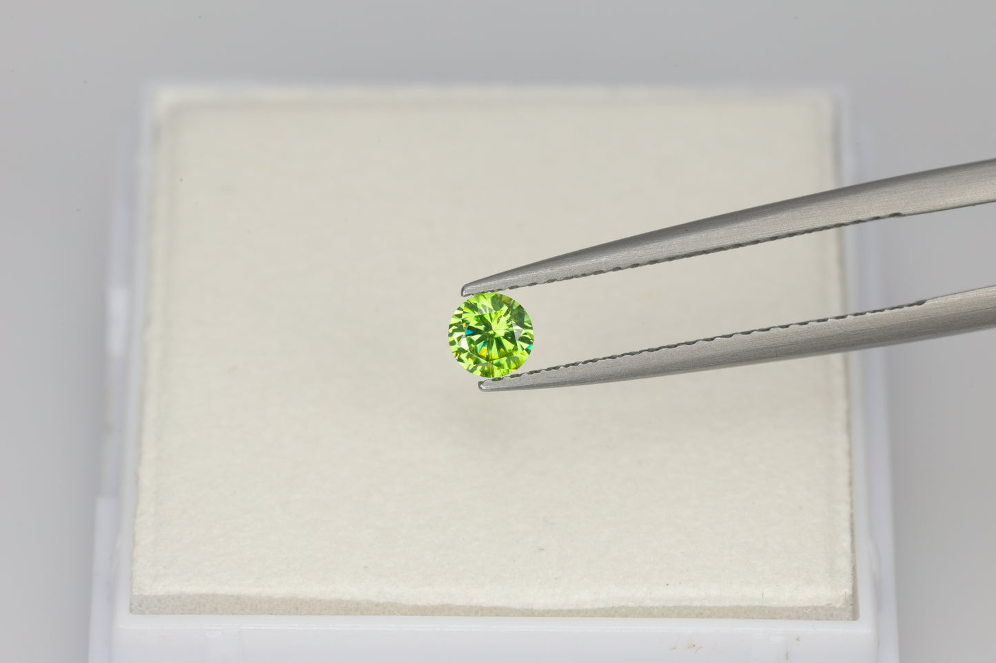 0.24 ct Faceted Russian demantoid garnet