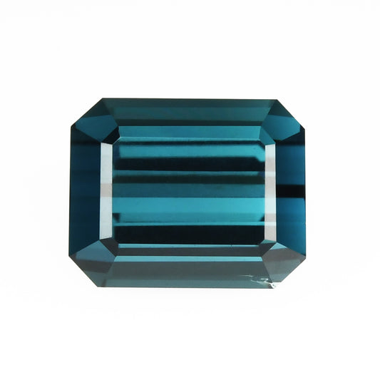 Faceted blue tourmaline indicolite gemstone 4.64 ct
